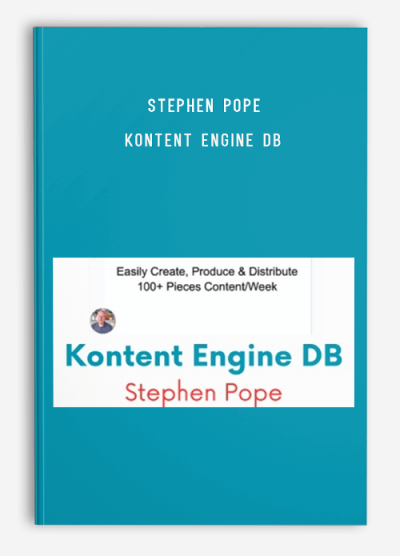 Stephen Pope – Kontent Engine DB