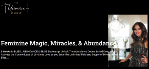 Mina Irfan – The Universe Guru – Feminine Magic & Miracles & Abundance