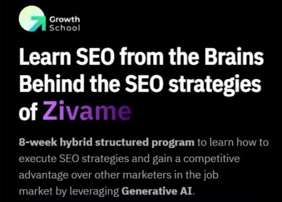 Growth School – SEO At Scale